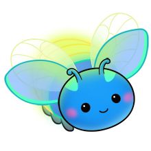 Free Cute Firefly Clipart