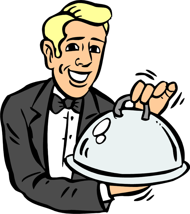 catering tray top clipart