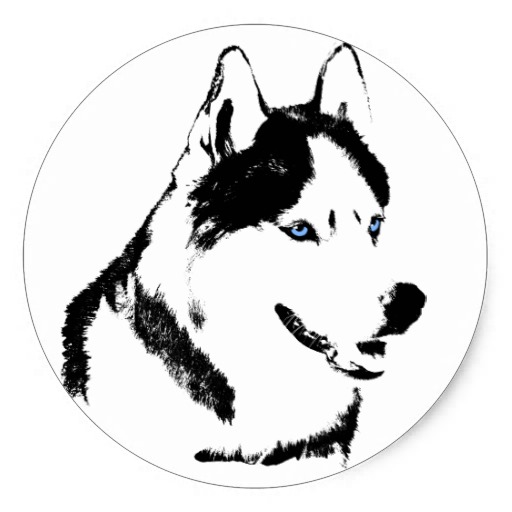 Clipart siberian husky 