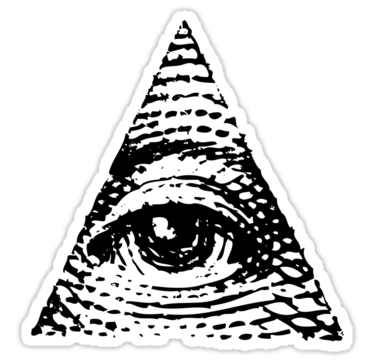 Illuminati triangle clipart no background