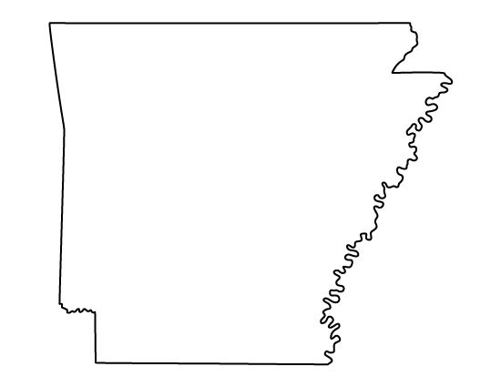 Arkansas outline clipart