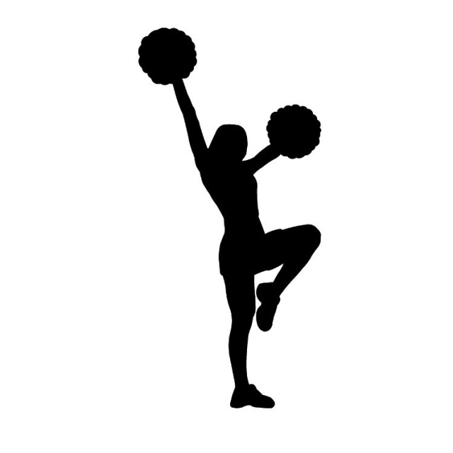 Clip Arts Related To : cheerleading clip art black and white. vie...
