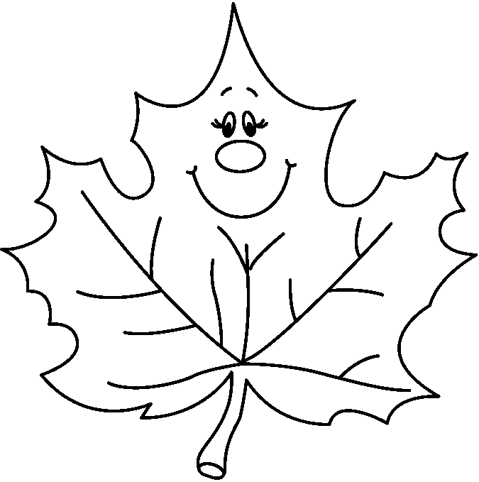 Black and white leaf clip art