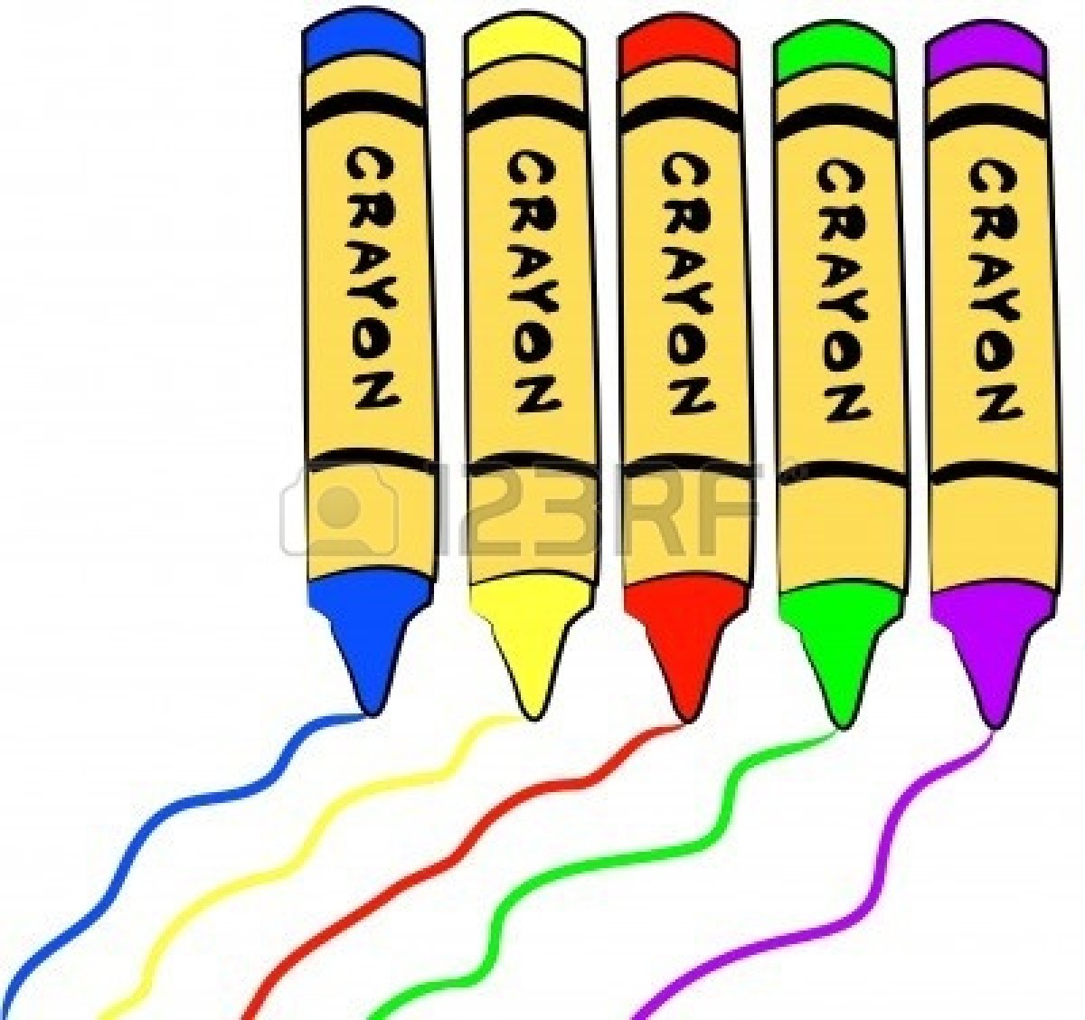 Totetude yellow crayon clip art at clker vector clip art