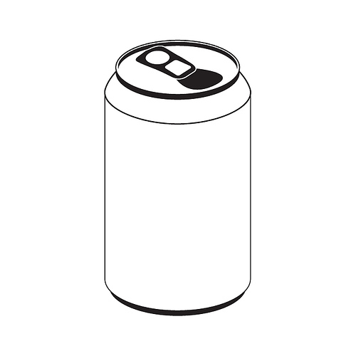 Soda Can Outline Clipart