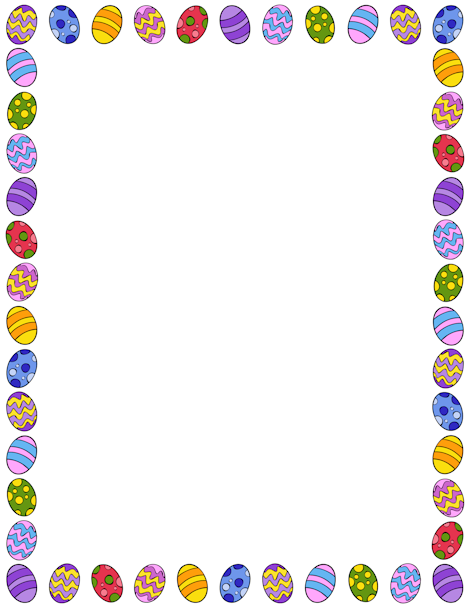 Free clipart easter borders