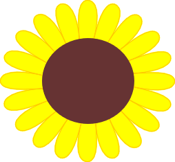 Sunflower Cartoon Clipart