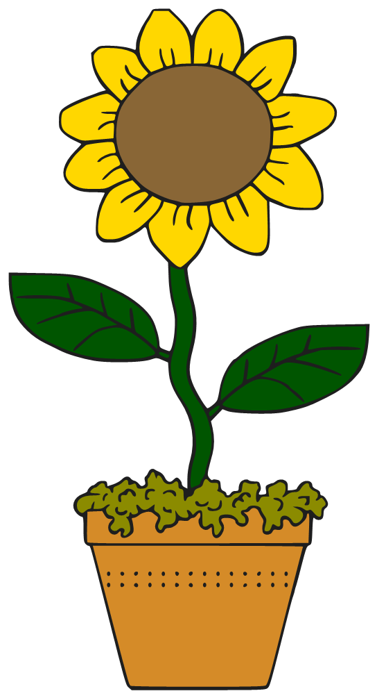 Victorian Sunflower Clipart PNG