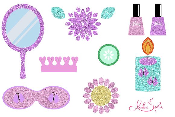 Spa Day Clip Art ~ Icons on Creative Market