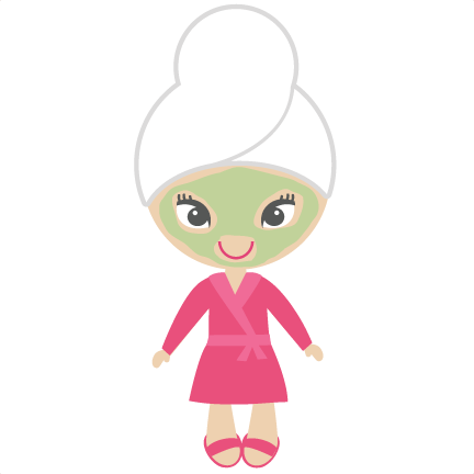 Little Girl Spa Clipart Free