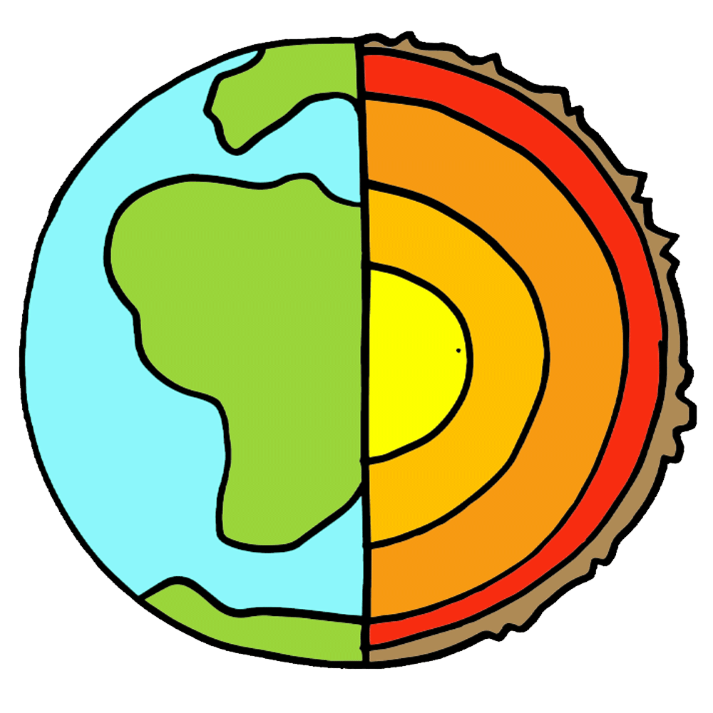 Layers of the Earth Clipart
