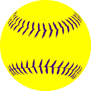 Yellow Purple Softball3 Clip Art at Clker