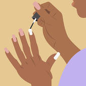 Painting nails clipart