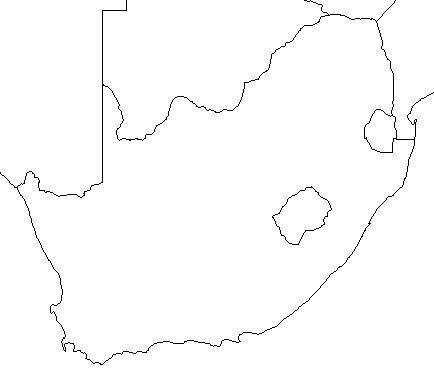 Blank Outline Map Of South Africa Clip Art Library