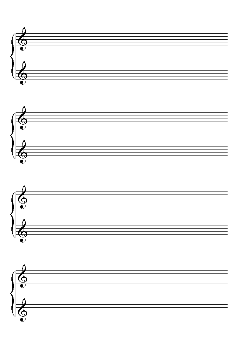 Free Blank Staff Cliparts, Download Free Blank Staff Cliparts png In Blank Sheet Music Template For Word