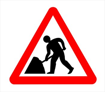 Road Signs Man At Work Clip Art Library