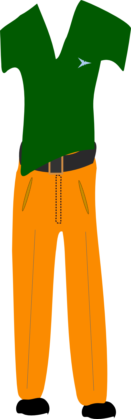 Man in casual clothing clipart