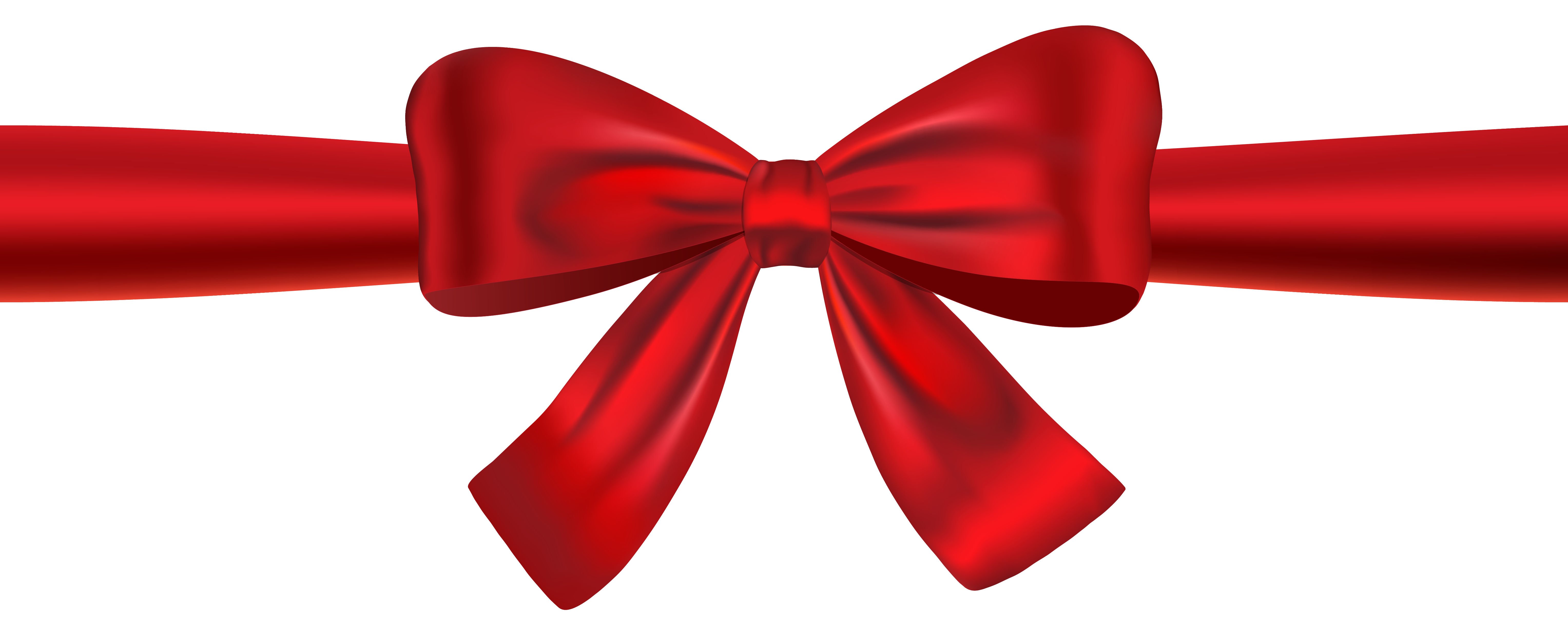 Red bow clipart transparent 