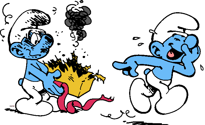 The Smurfs/Les Schtroumpfs Clip Art Image