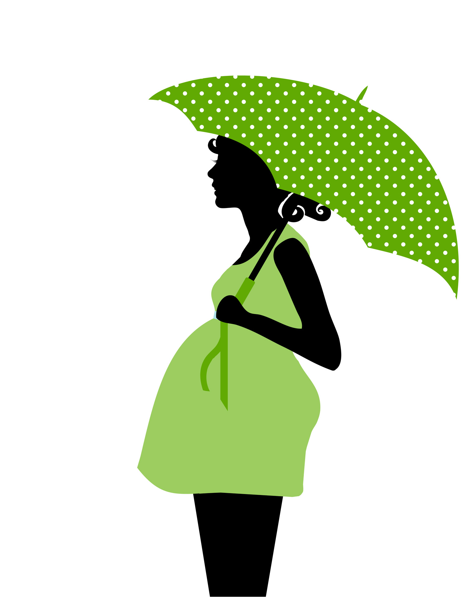 Silhouette of pregnant woman clipart afro