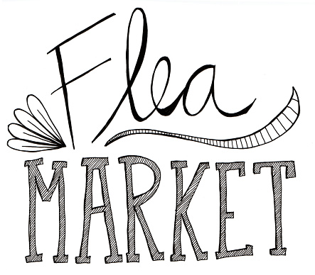 Flea Market Clip Art, Vector Image  Illustrations