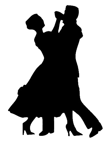 Ballroom Dancing Silhouette Clipart