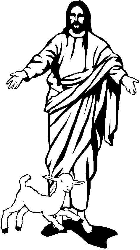 Jesus Clipart For Kids Black And White 50393