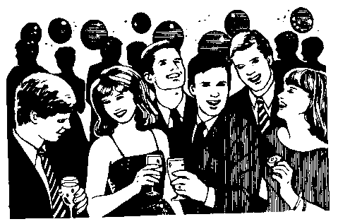 Block Party People Clipart