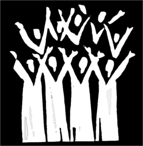 Choir In Black And White Clip Art at Clker
