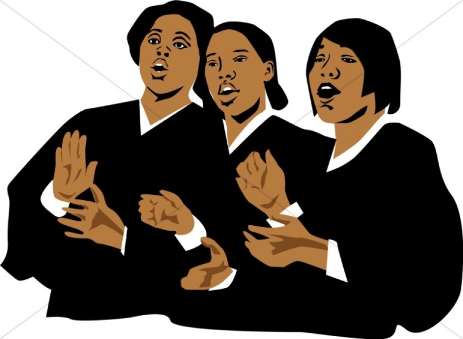 Free Black Gospel Choir Clip Art Image