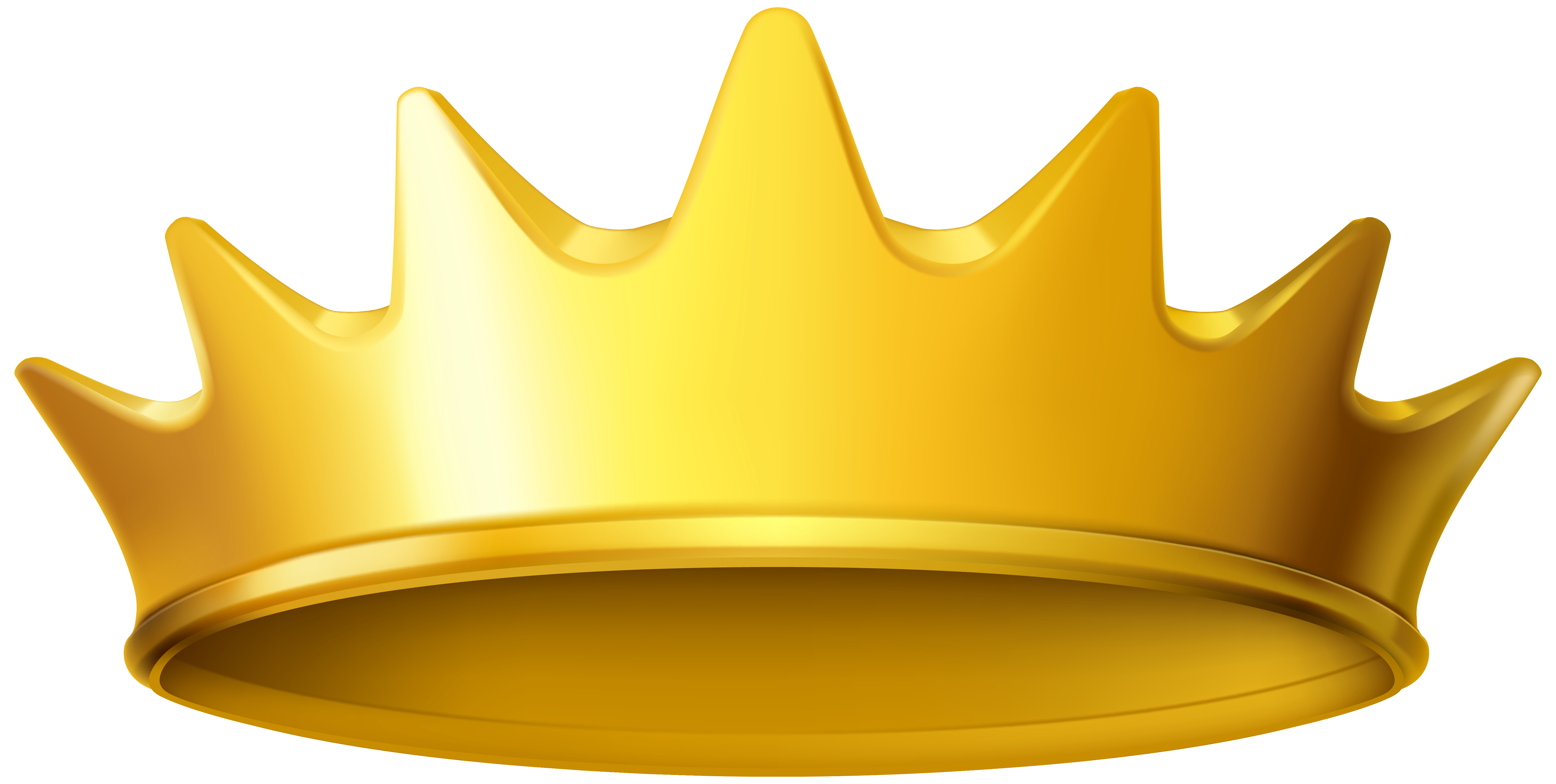 Golden Crown Clipart PNG Image