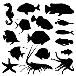 CLIPART FISH SILHOUETTES