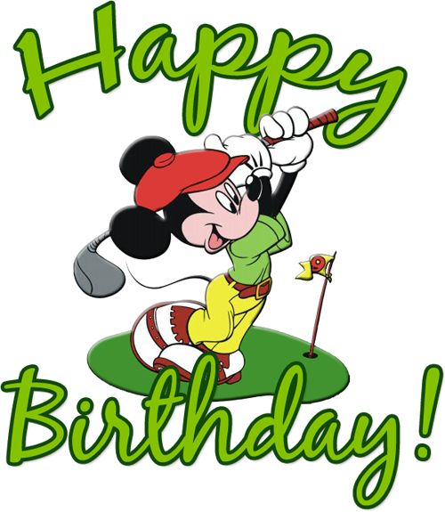 Happy birthday golf clip art