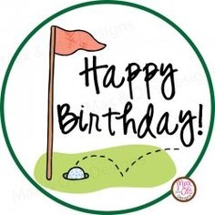 Happy birthday golf clip art