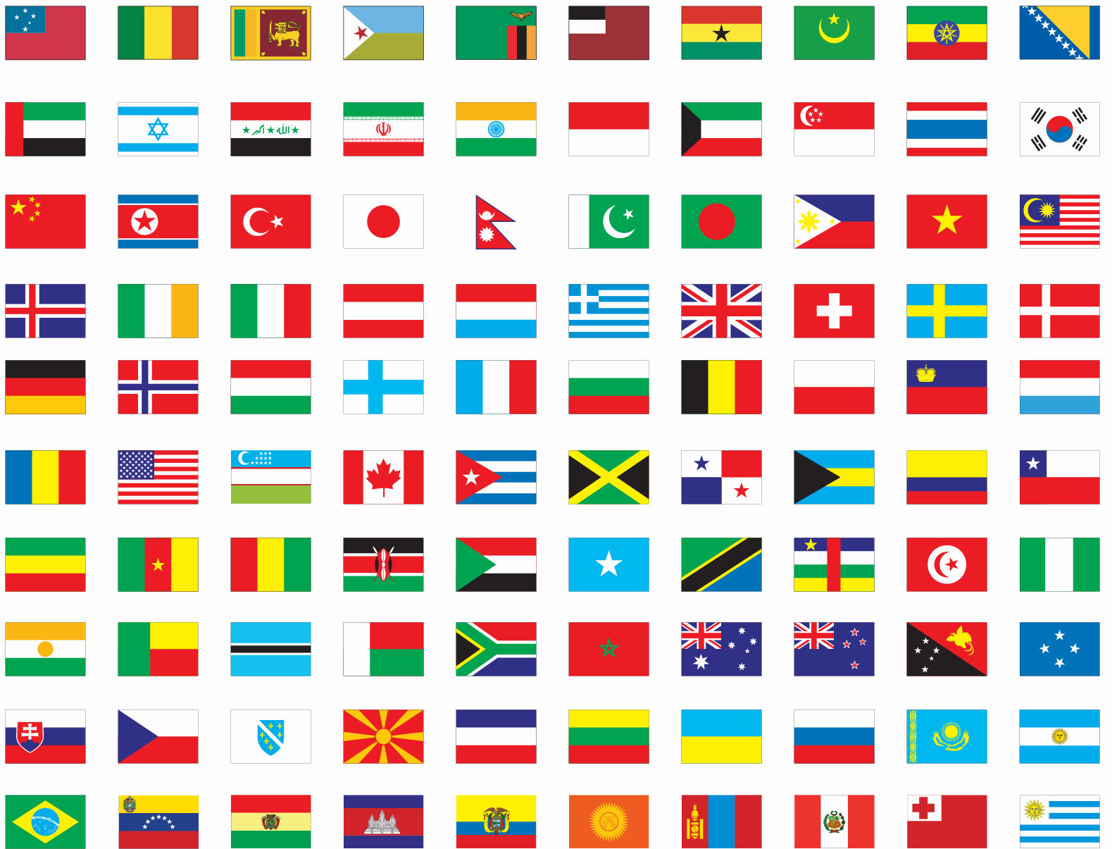 World Flags Clipart World Flags Clipart