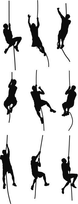 People climbing clipart