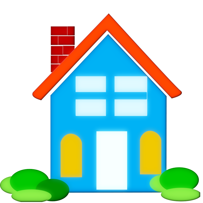blue house clipart – Clipart Free Download