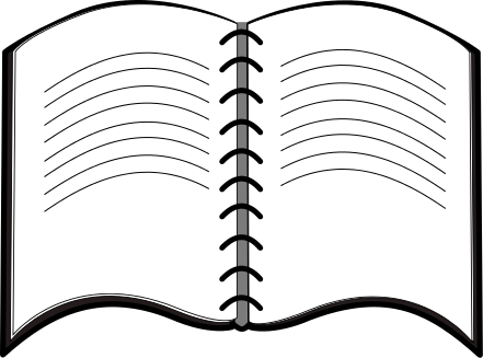 Open Notebook Clipart