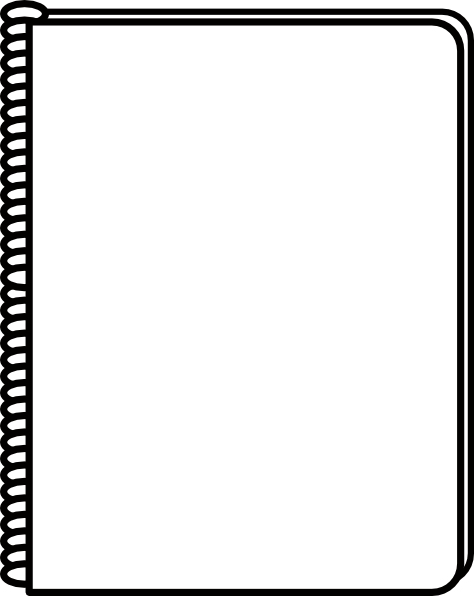 Clipart notebook page