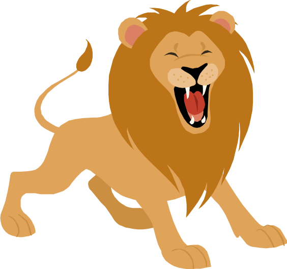 Clipart lion roaring