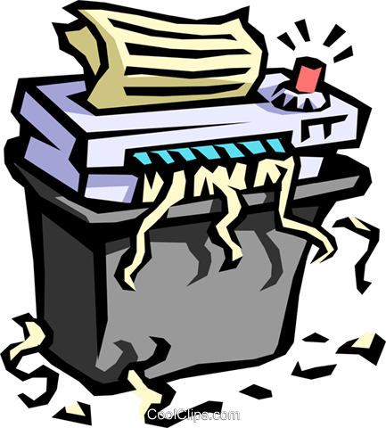 Shredding clipart