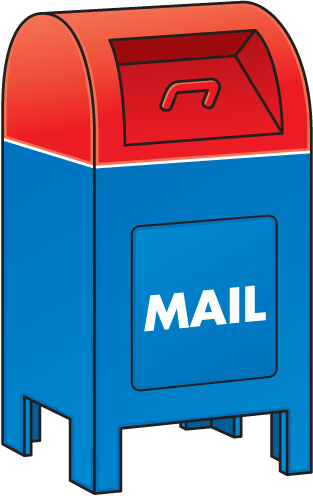 Mailbox mail black and white clipart clipart kid