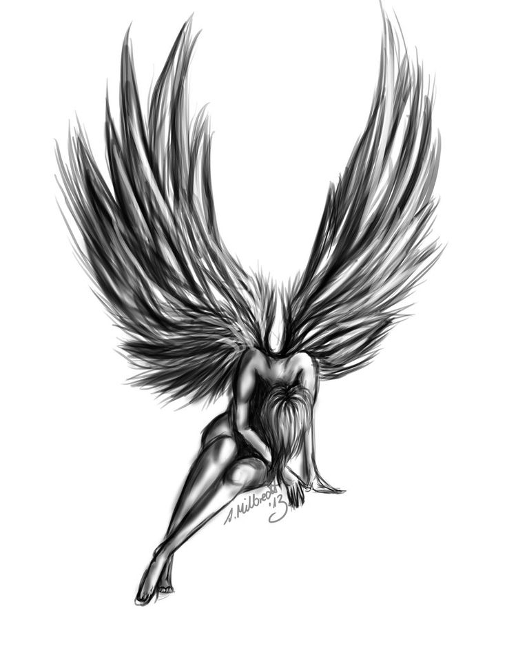 fallen angel tattoo angel - Clip Art Library