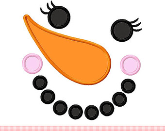 snowman face clipart free