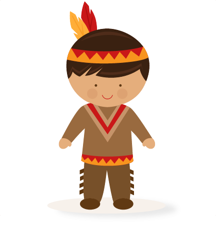 Thanksgiving indian no background clipart