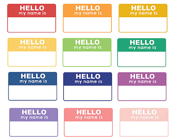60 Off Sale Digital Clipart Labels Hello My Name Is Teacher Clip Art Library