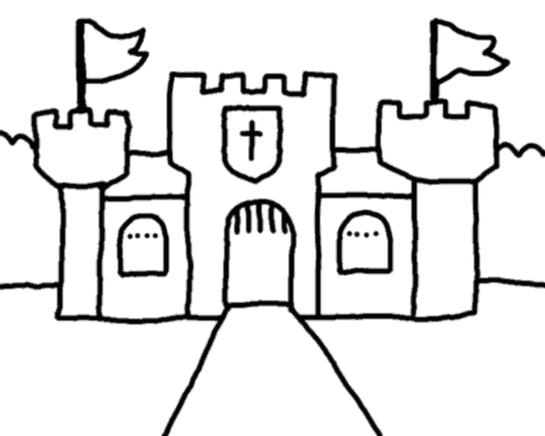 Clip Arts Related To : castle outline clipart high resolution. view all Cas...