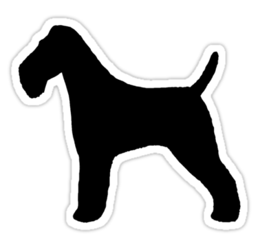 Wire Fox Terrier Silhouette Stickers by Jenn Inashvili