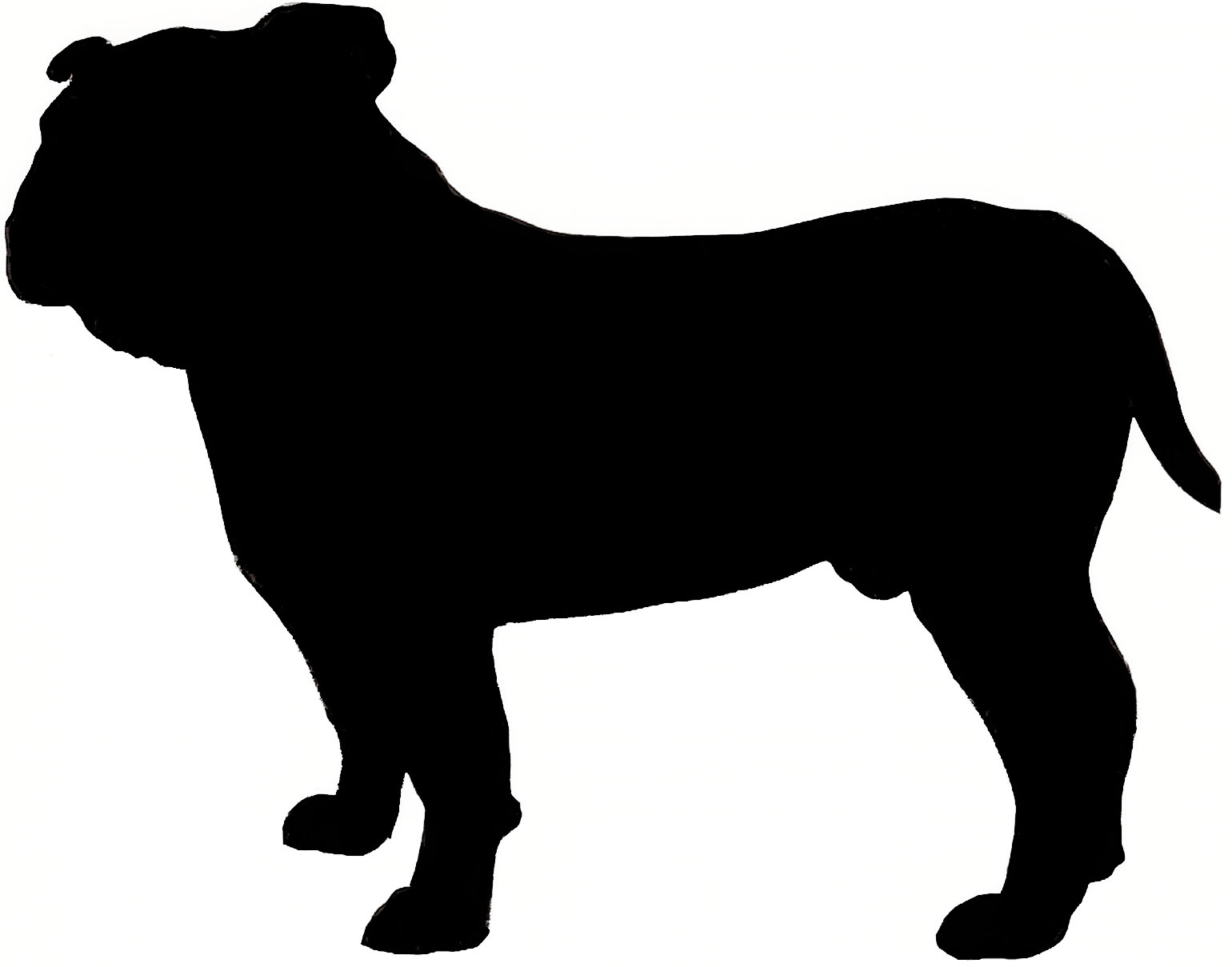 Bulldog silhouette clip art