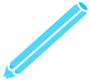 Pencil In Blue And White Clip Art at Clker
